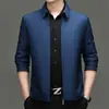 Chaqueta ejecutiva de alta gama para hombre, nuevo estilo primavera y otoño, de manga corta, con cuello de solapa, adecuada para padres de mediana edad, prenda exterior versátil para hombre