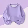 Conjunto de Algodão Infantil 320g Médio e Grande Conjunto Casual Duas Peças Infantil Meninos e Meninas Estilo Outono Moletom com Capuz e Calça de Moletom Roupa Infantil Atacado