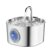 Dispensador de Água para Gatos 2,2L Aço Inoxidável 304 Alimentador de Água para Pets com Filtro e Purificador de Qualidade da Água Mini Tigela de Água Dispensador de Água
