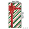 Nova capa de porta de Natal transfronteiriça, montagem de decoração de festa para criar atmosfera e oportunidades de fotos, bandeiras e faixas suspensas de Natal ao ar livre