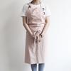 2025 Creativo Nuevo Delantal de Cocina de Color Sólido Estilo Japonés Coreano Sin Mangas Pequeño Fresco Algodón Peinado Delantal para Adulto