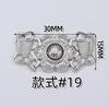 Botones Decorativos Hanfu, Botones Vintage Estilo Chino para Cheongsam, Botones de Rana Metálicos para Cheongsam, Herramienta Desmontable para Ceñir la Cintura de los Jeans