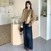 Otoño 2026 Nueva Moda Casual Adelgazante Juvenil Simple Elegante Alta Calidad Gamuza Chaqueta Corta Moderna