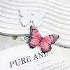 Horquilla con Colgante de Mariposa Plana DIY Horquilla Hecha a Mano Accesorios para Pendientes Plástico Epoxi + Lámina de Oro Artesanía Moda Fresca