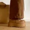 Botas de Nieve Gruesas y Cálidas de Suela Gruesa, Simples y Elegantes para Mujer, Nueva Moda Otoño e Invierno 2026, Botas Versátiles y Cómodas para Mujer
