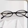 Gafas Retro de Marco Pequeño Transfronterizas que Realzan la Forma del Rostro, Populares entre las Chicas Y2K Estilo 2D, Gafas Lisas para Uso Diario sin Maquillaje, de Moda para Looks Urbanos