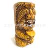 Estátua de Pedra da Ilha da Ressurreição Simples Transfronteiriça Enfeites de Resina Estátua de Pedra Tribal Antiga Artesanato para Exterior Pequena Flor Planta Verde Planta em Vaso