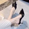 Sandalias Perezosas de Tacón de Aguja Baotou de Hada para Mujer Verano Ropa de Exterior Moda de Verano 2025 Ropa de Exterior de Tacón Alto Medias Zapatillas