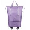 Bolsa expansível universal com rodas para ser produzida, bolsa de bagagem super grande capacidade, bolsa de viagem seca e molhada, atacado para estudantes universitários