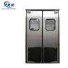 Puerta anticolisión de acero inoxidable, puerta de retorno automático de doble hoja, puerta de dos vías para taller de alimentos, puerta de reinicio de doble apertura para cocina y supermercado.