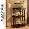 Suporte de Flores Decorativo Prateleira de Flores Varanda de Chão Móvel Bambu Interior Multi-Camadas Suporte de Chão Atacado