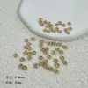 Plástico CCB floco de neve florzinha contas geométricas perfuradas transfronteiriça DIY joias artesanais pulseira colar acessórios