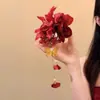 Nuevo Estilo Super Hada Flor Pinza para el Cabello Pinza Lateral Pasador Uso Diario Pinza de Garra de Flor de Tul Accesorio para el Cabello de Alta Gama para la Parte Posterior de la Cabeza