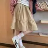 Falda de verano de secado rápido estilo japonés para mujer, falda de paraguas elástica de cintura alta estilo universitario, falda de línea A versátil casual estilo Ins