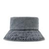 Tendencia retro primavera y verano sombrero de pescador de mezclilla hombres y mujeres protección solar para exteriores usar poner buen sombrero de cubo fabricantes al por mayor