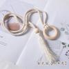 Tira de Cortina Transfronteiriça Tira com Argola de Madeira Tira Tira Nórdica Tira de Cortina Tira Borla Decorativa Simples Corda Acessórios Decorativos