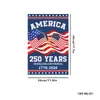 Producto Nuevo Transfronterizo 2026 Día de la Independencia Americana 250º Aniversario Bandera de Jardín Nueva Decoración Exterior para Patio Tela al por Mayor