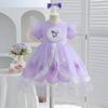 Vestido Lolita para Meninas Primavera e Outono 2026 Novo Estilo Vestido de Verão Infantil Princesa Kuromi