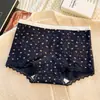 Algodón Puro para Mujer Estilo Francés Floral Hipster Cintura Media Transpirable 10A Antibacteriano Entrepierna Extendida Más Amplia Calzoncillos tipo Boxer
