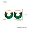Xinyixin Pendientes de Resina de Lujo Ligero Color Caramelo Dopamina Pendientes Coloridos de Acero de Titanio para Mujer Nicho Exquisitos Elegantes en stock