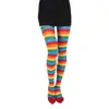 Calcetines altos hasta el muslo a rayas Calcetines por encima de la rodilla Calcetines hasta la pantorrilla Cos Fiesta de anime Calcetines largos para mujer Calcetines por encima de la rodilla a rayas blancas y negras estilo japonés
