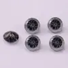 Yongjia Gems 6mm Chapado en Color Redondo Degradado Corte Araña de Fuego Circonita Piedra Suelta Joyería DIY Arte de Uñas Joyería Wholesale