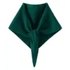 Bufanda triangular de cachemira, calentador de cuello tejido para mujer, chal de nuevo estilo otoño/invierno, bufanda de abrigo, pañuelo cuadrado pequeño