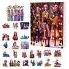 Calendário de Contagem Regressiva de Natal para Grupo de Meninas Caçadoras de Kpop Transfronteiriço Caixa Surpresa Pingente Plano de Acrílico Decoração de Árvore de Natal