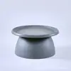 Mesa de Café Redonda de Plástico Nórdica para Sala de Estar, Mesa Auxiliar Simple para Apartamentos Pequeños, Lujo Ligero Creativa Moderna Estilo Ins