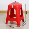 Taburete de Plástico para el Hogar Apilable Engrosado Banco Simple Moderno Restaurante Mesa de Comedor Taburete Silla Larga para Sentarse