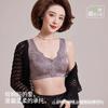 Sutiã Jacquard Embossado para Idade Média e Idosos com Fivela Frontal para Mães, Push-Up, Sem Aros, Íntimos Sem Costura Estilo Colete para Mulheres, Estilo Chinês