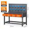 Banco de trabajo para máquina herramienta CNC, Banco de trabajo de inspección para máquina de taladrado y roscado, Mesa de almacenamiento, Mesa de materiales para taller