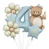 Nuevo Globo de Película de Aluminio de Pastel Mágico de Oso Set Número 32 pulgadas Garra de Oso Fiesta de Cumpleaños Infantil Accesorios para Fotos
