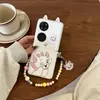 Pulsera de Cinta con Bisagra Todo Incluido con Patrón de Cuero de Dibujos Animados Adecuada para Funda de Teléfono Móvil Plegable Xiaomi Mixflip Oppo N3Flip
