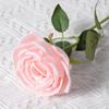 Simulación de una sola princesa rosa para boda, decoración de sala de estar, regalo retro francés para el Día de San Valentín, flores falsas