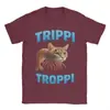 Meme Italiano Brainrot Ropa Trippi Troppi Camiseta Unisex Algodón