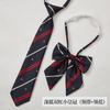 Estilo Universitario Japonés Corbata JK para Mujer Collar de Corbata Camisa a Rayas Color Vino Tinto Lazo Corto Uniforme Escolar Masculino DK
