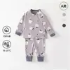 Algodón Suave Clase A Otoño Conjunto de Ropa Interior para Bebé Recién Nacido Ropa Separada para Casa Pijama para Bebé Conjunto de Dos Piezas