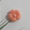 19mm transparente cor sólida UV colorido rechonchudo pequenas flores diy feito à mão corrente de telefone de carro acessórios com contas material