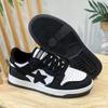 Sapatos Masculinos Street Crack Meteor Skate Shoes Casual Respirável Preto Marron Amarelo Old Star sneaker Sapatos Femininos