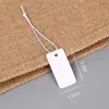 Etiqueta de Precio con Cordón Elástico en Blanco Material de Etiqueta Tarjeta Colgante Joyería Cordón para Joyería Etiqueta de Precio para Joyería