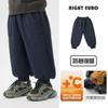 Calça Esportiva Casual Forrada com Fleece para Meninos Calça de Moletom Quente Roupa de Inverno 2026 Nova Roupa Infantil para Outono e Inverno