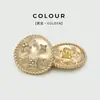 Botões Metálicos de Alta Qualidade com Formato Especial de Estrela e Lua Embutidos para Mulheres com Botões de Diamante, Botões Decorativos Versáteis para Tops e Blazers