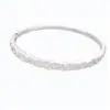 Pulsera Hebilla Patrón Circonia Chapada en Oro Real de 18k Pulsera con Sentido de Diseño Nicho Pulsera de Moda Individual Versátil Joyería Mujeres
