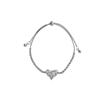 Pulsera de Plata Amor Cristal Zircón para Mujer de Alta Gama Lujo Ligero Más Fácil de Combinar Temperamento Nicho Exquisito Diamante Completo Joyería para Novia