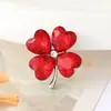 Novos Acessórios para Joias DIY de Cristal em Forma de Coração Trevo de Quatro Folhas Liga de Zinco Flor para Sapato Acessórios para Saída de Ar do Carro
