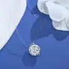 Popular Collar de Hilo de Pescar Invisible, Lujo Ligero y Versátil Ocho Corazones y Ocho Flechas Circonita Imitación Moissanita Cadena para Clavícula de Lágrimas de Sirena para Mujeres