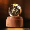 Luz Noturna de Planeta com Bola de Cristal Giratória Enfeites Criativos para Mesa Artesanato Feng Shui Presentes para Professores Novos Produtos Transfronteiriços