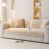 Almofada de sofá de chenille de cor sólida Four Seasons Universal antiderrapante Nordic Light Luxury Simple 2024 Novo estilo chinês Capa de pano