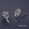 Pendientes de plata 925 con forma de estrella hueca de cinco puntas con diseño de constelación clásica europea y americana, nuevos para mujer